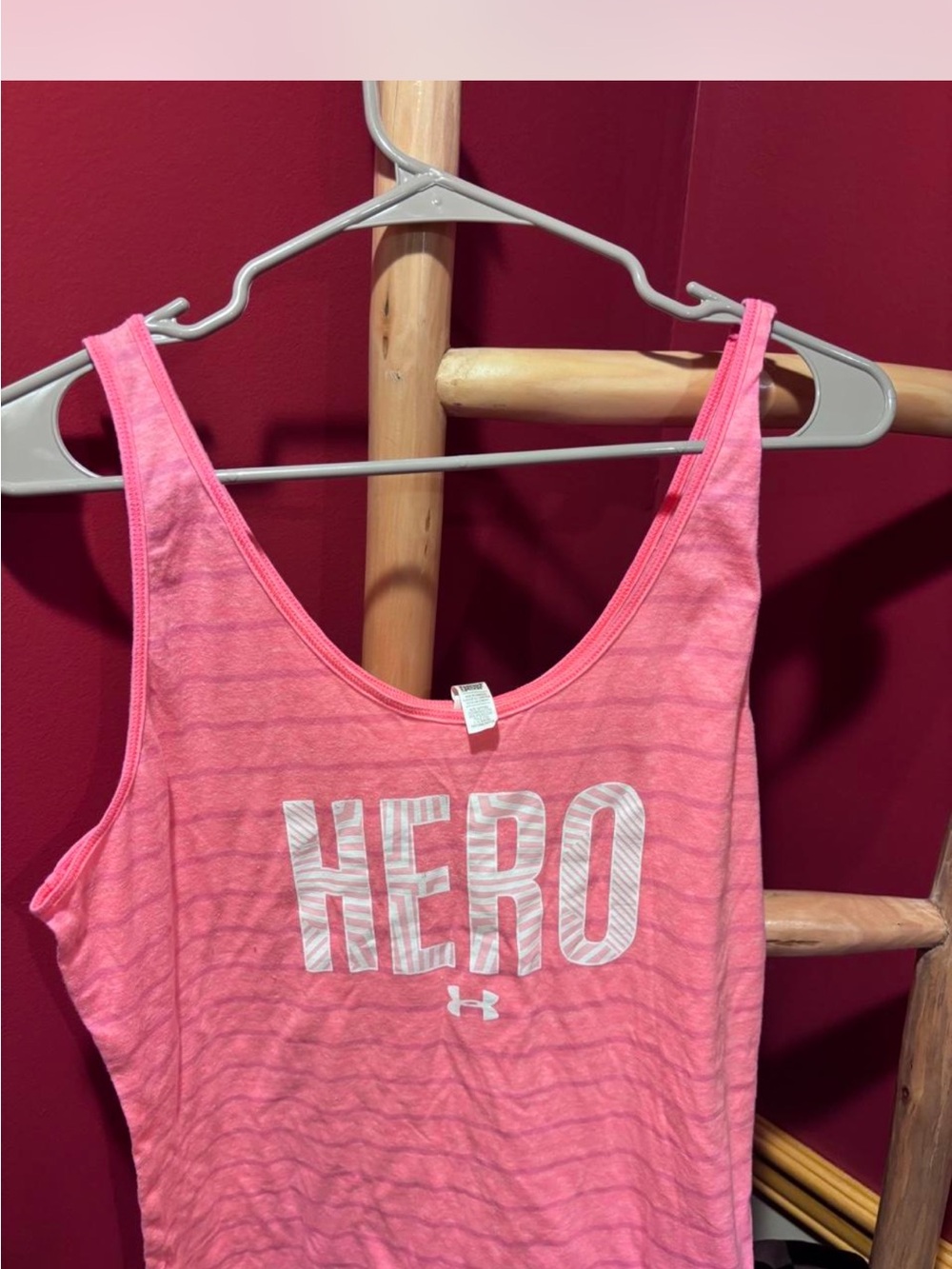 Under Armour Pink 'HERO' Tank Top
